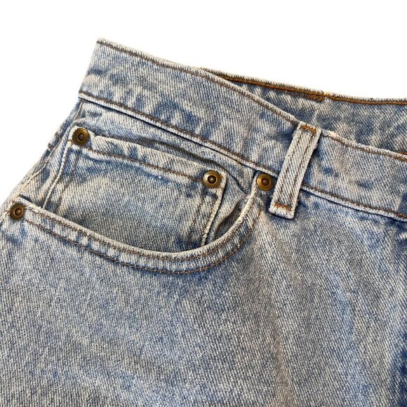 Vintage Mens BCC Blues Light Wash High-Waisted Denim Jeans 33x30 - Picture 13 of 14